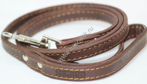 ЗООМАСТЕР 1,4 см х 120 см поводок двойной строченый