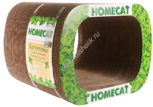 HOMECAT Кошачья радость 39х29,5х35 см когтеточка тоннель большой гофрокартон