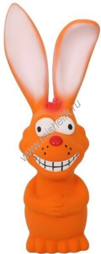 HOMEPET 19 см игрушка для собак лиса длиннухая с пищалкой латекс