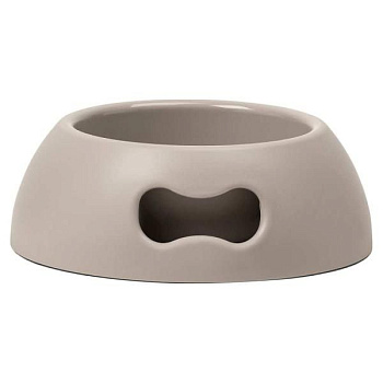 Миска United Pets "Pappy-Medium", для собак, полипропилен, цвет серый, 1 л