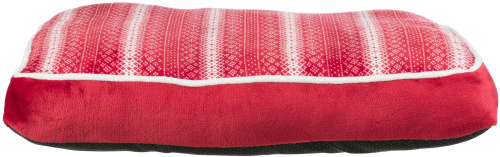 Лежак Lumi, прямоугольный, 70 x 50 см, красный / белый