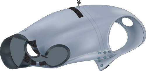 Защитная попона, XS–S: 30 см, хлопок с эластаном, серый