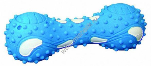 NOBBY ГАНТЕЛЬ С ВЕРЕВКАМИ 40 см игрушка для собак латекс 