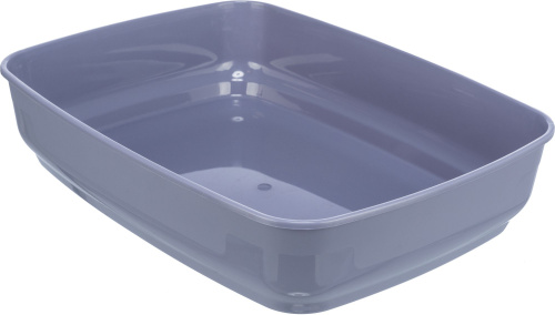 Туалет Delio с бортиком, 35 х 20 х 48 см, серый/белый