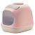 United Pets био-туалет "Minù" в комплекте с совочком, пакетами для уборки и угольным фильтром 40х40х50 см, розовый/серый