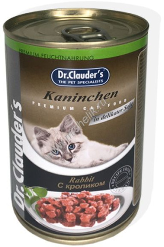 Dr.Clauder`s 415 г консервы для кошек с кроликом 