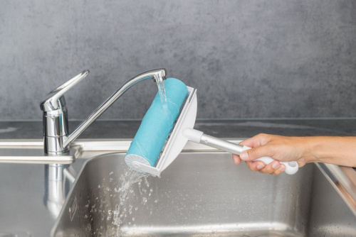 Ролик-щётка для очистки от шерсти XXL, 20 х30 см, белый/бирюзовый