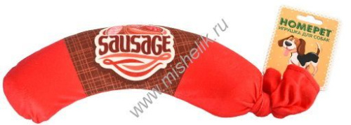 HOMEPET 34 см х 7 см игрушка для собак сосиска с пищалкой
