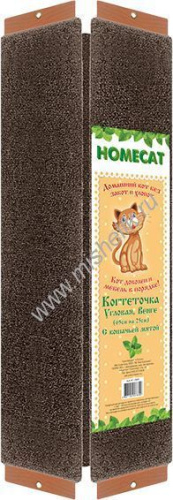 HOMECAT ВЕНГЕ 65х25 см когтеточка с кошачьей мятой угловая