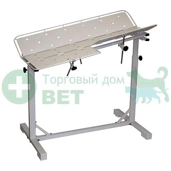 ТД ВЕТ Стол ветеринарный универсальный СВУ-26.01, 1260x760x900-1200h мм по Виноградову, столешница окрашенная, каркас серый