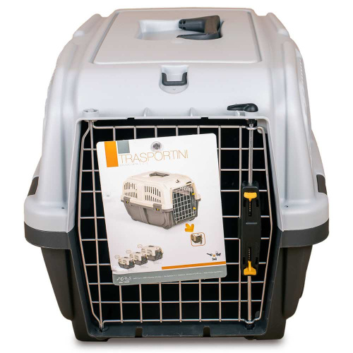 MPS переноска SKUDO 1  48х31,5х31h см с металлической дверцей с замком серая