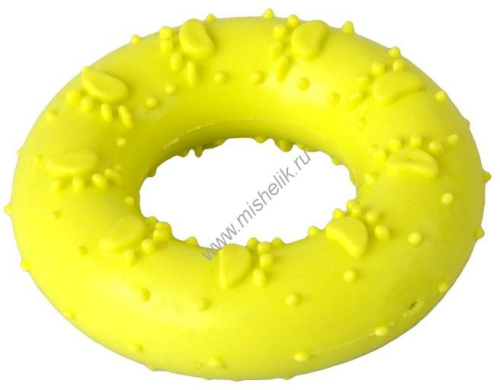 HOMEPET 7 см игрушка для собак кольцо с рисунком лапки TPR