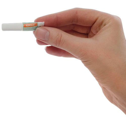 Bayer Адвокат капли для собак до 4 кг от чесоточных клещей, блох и гельминтов (3 пипетки х 0,4 мл)