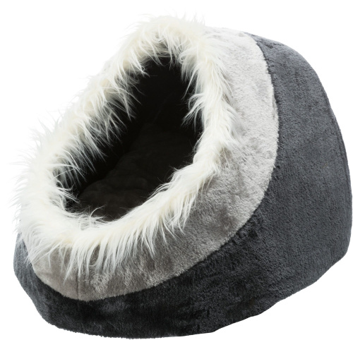 Лежак-пещера Minou, 35 х 26 х 41 см, темно-серый / светло-серый