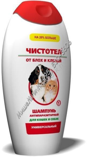 ЧИСТОТЕЛ 180 мл шампунь универсальный от блох 