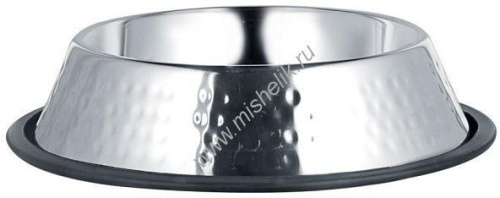 ANKUR 0,45 л миска металлическая резиновое основание чеканка