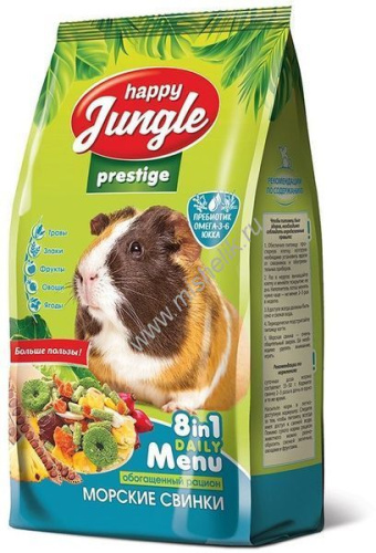 HAPPY JUNGLE Престиж 500 г корм для морских свинок 