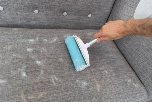 Ролик-щётка для очистки от шерсти XXL, 20 х30 см, белый/бирюзовый