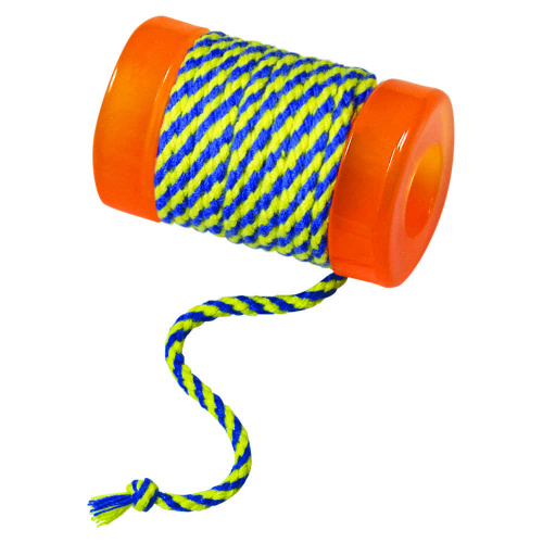 Игрушка для кошек Petstages Energize, "Орка", с веревочкой, катушка, 6 см