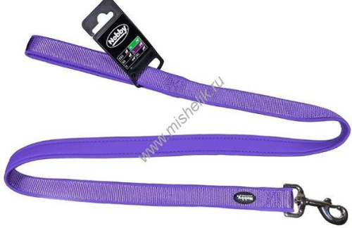 NOBBY CLASSIC PRENO длина 120 см ширина 20-25 мм поводок для собак нейлон фиолетовый 1х48
