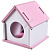 HOMEPET 9,5 см х 9,5 см х 10 см домик для мелких грызунов пластиковый