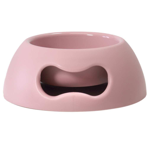 Миска United Pets "Pappy-small" GI0101RO20, для собак, пластик, круглая, розовая, 350мл