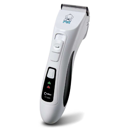 Машинка для стрижки CODOS CP-9200, белая, LiFePO4 аккумулятор, съемное лезвие, 1-1.9 мм