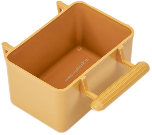 HOMEPET 8 см х 5 см х 4,5 см кормушка для птиц в клетку прямоугольная бежевая 1х20