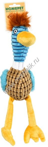 HOMEPET 24 см х 35 см игрушка для собак дикая утка с пищалкой плюш