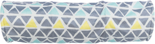 Тоннель-домик для грызунов, ф 19 х 70см, плюш, разноцветный/серый