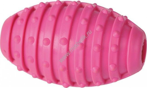 HOMEPET TPR 9,7 см игрушка для собак мяч регби с колокольчиком