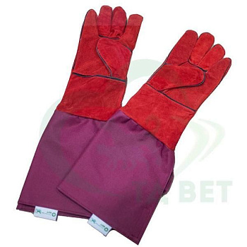 ТД ВЕТ Ветеринарные защитные перчатки удлиненные 52 см для защиты при удерживании 