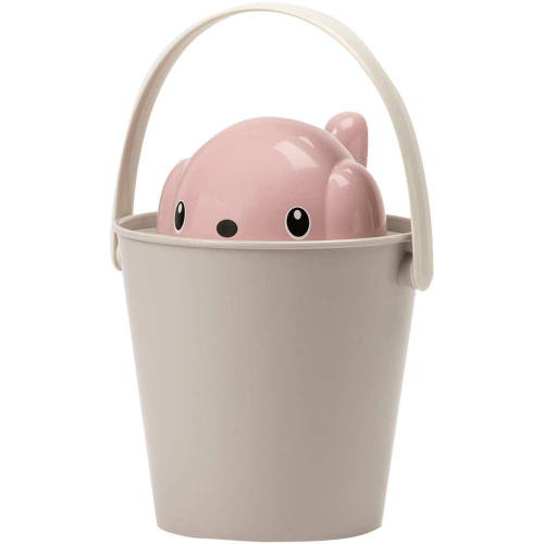 United Pets ведро для сухого корма "Dog-Crock" 7,5 л, серо-розовый, для собак