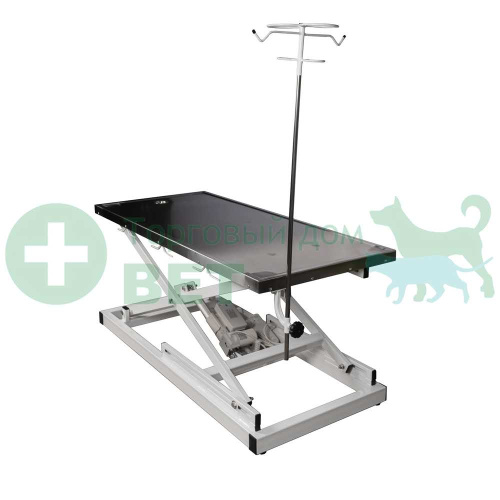 ТД ВЕТ Стол VETBOT-71.1300 со сливом, со штативом, электр, 1300x600x(260-1050)h мм (каркас белый)