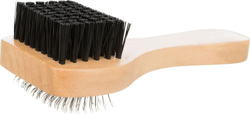 Щётка-пуходерка мягкая двухсторонняя, 13 х 6 см, дерево