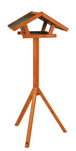 Кормушка уличная на подставке, сосна, 46 х 22 х 44 см/1.15 м, коричневый