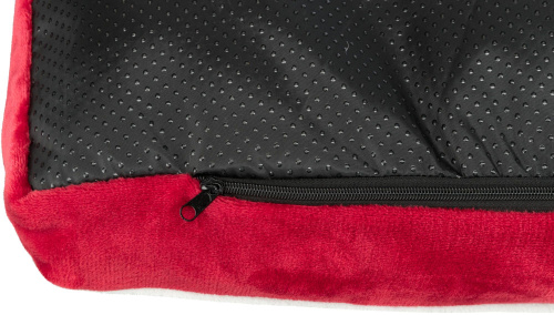 Лежак Lumi, прямоугольный, 70 x 50 см, красный / белый