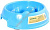 HOMEPET 0,7 л 22 см х 22 см х 6 см миска для животных для медленного поедания корма голубая