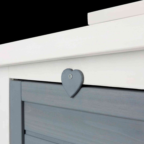 Домик для мелких животных, 70 х 43 х 45 см, серый/белый