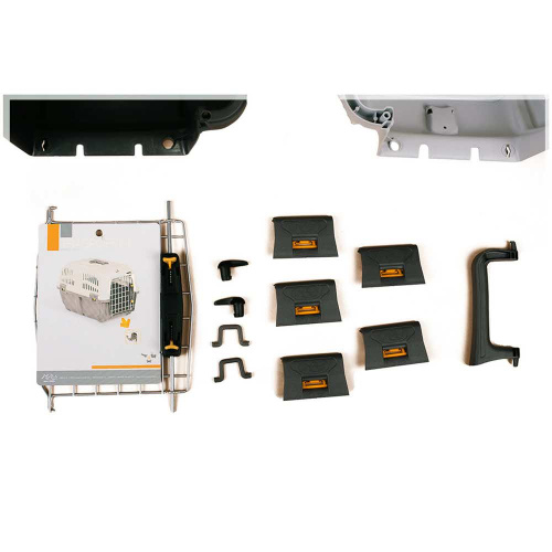 MPS переноска SKUDO 1  48х31,5х31h см с металлической дверцей с замком серая