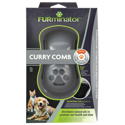 Расческа FURminator резиновая Curry Comb зубцы 5 мм